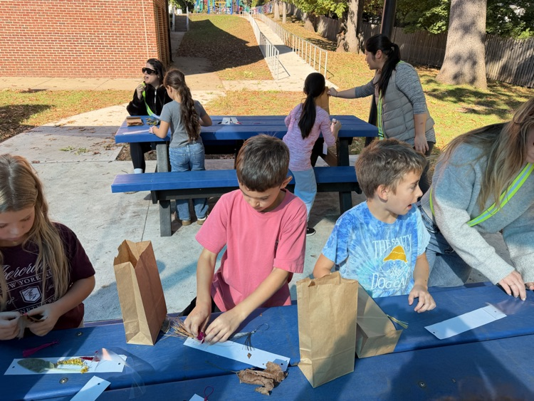 students in the habitat garden 