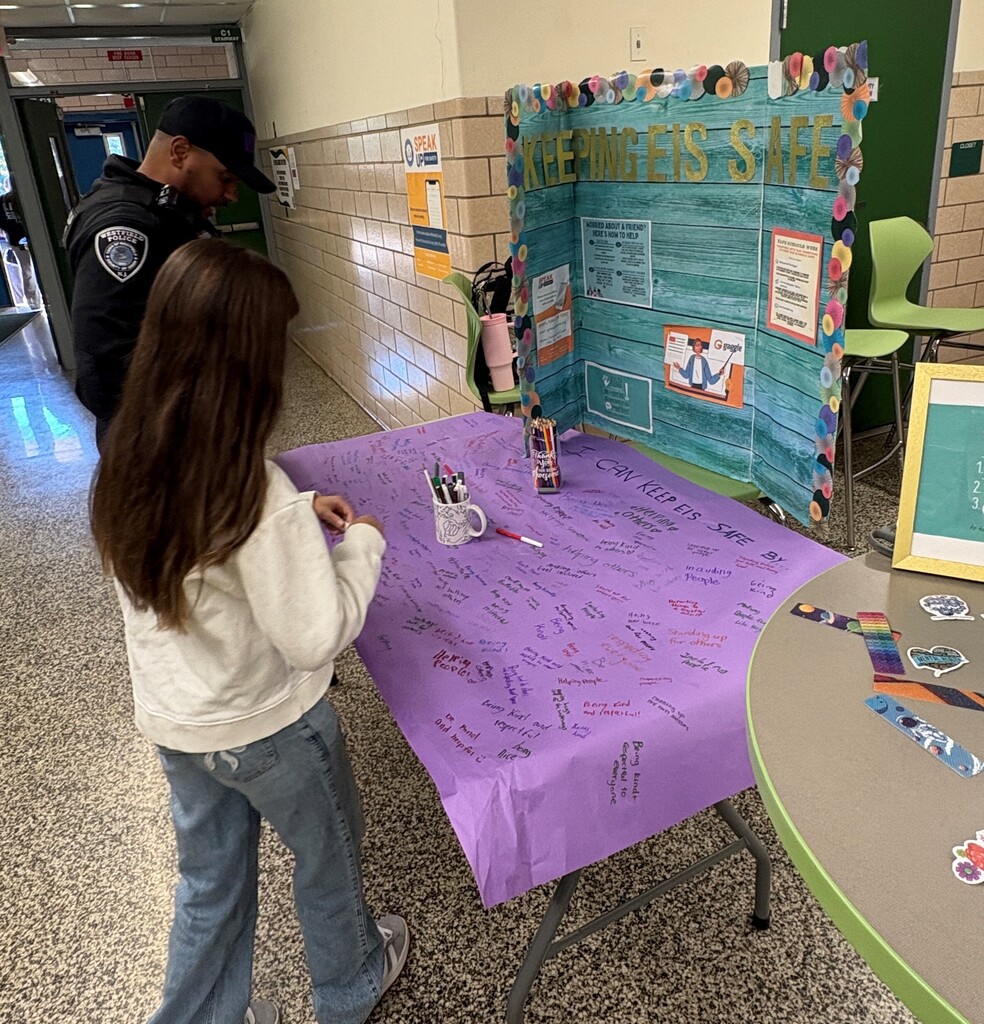 Students participating in Safe Schools activities