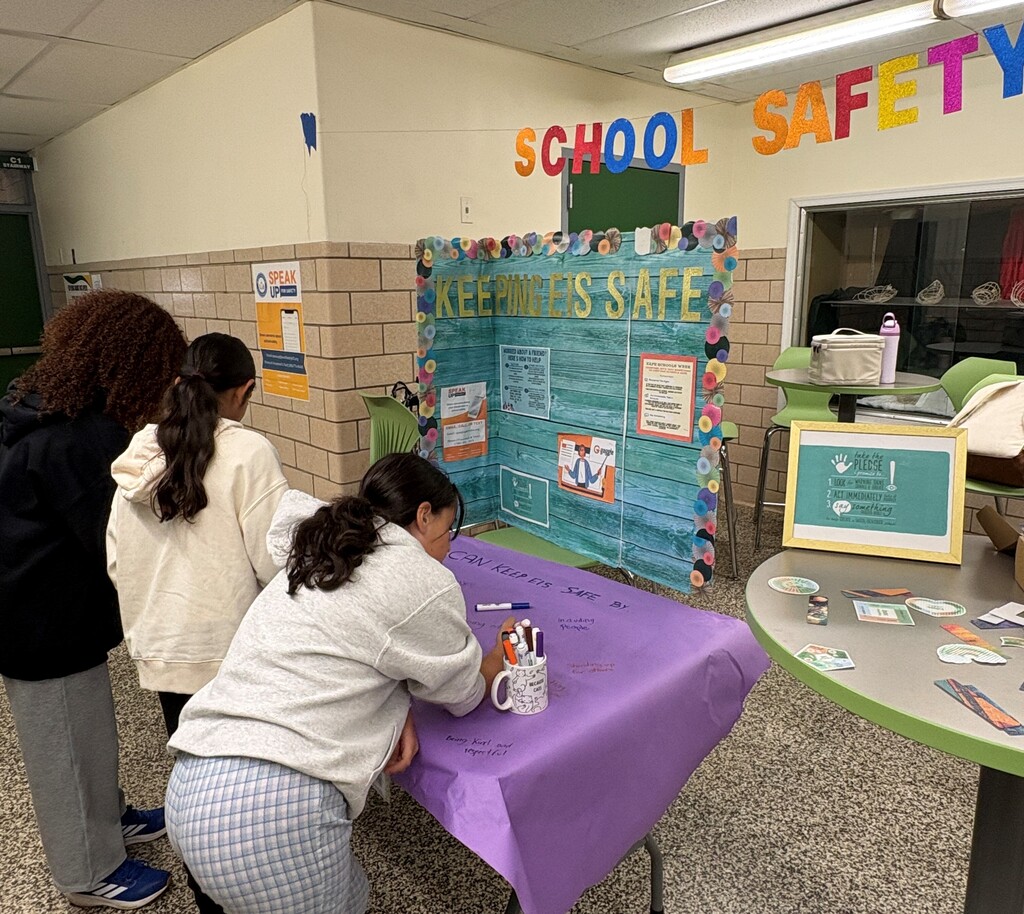 Students participating in Safe Schools activities