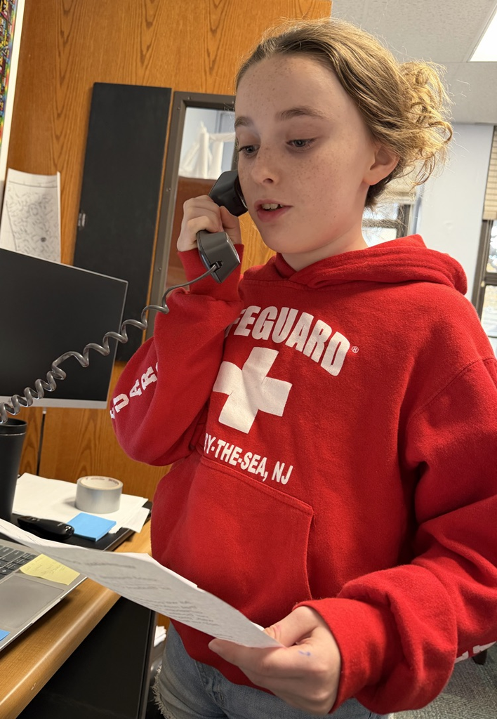 students making announcements 