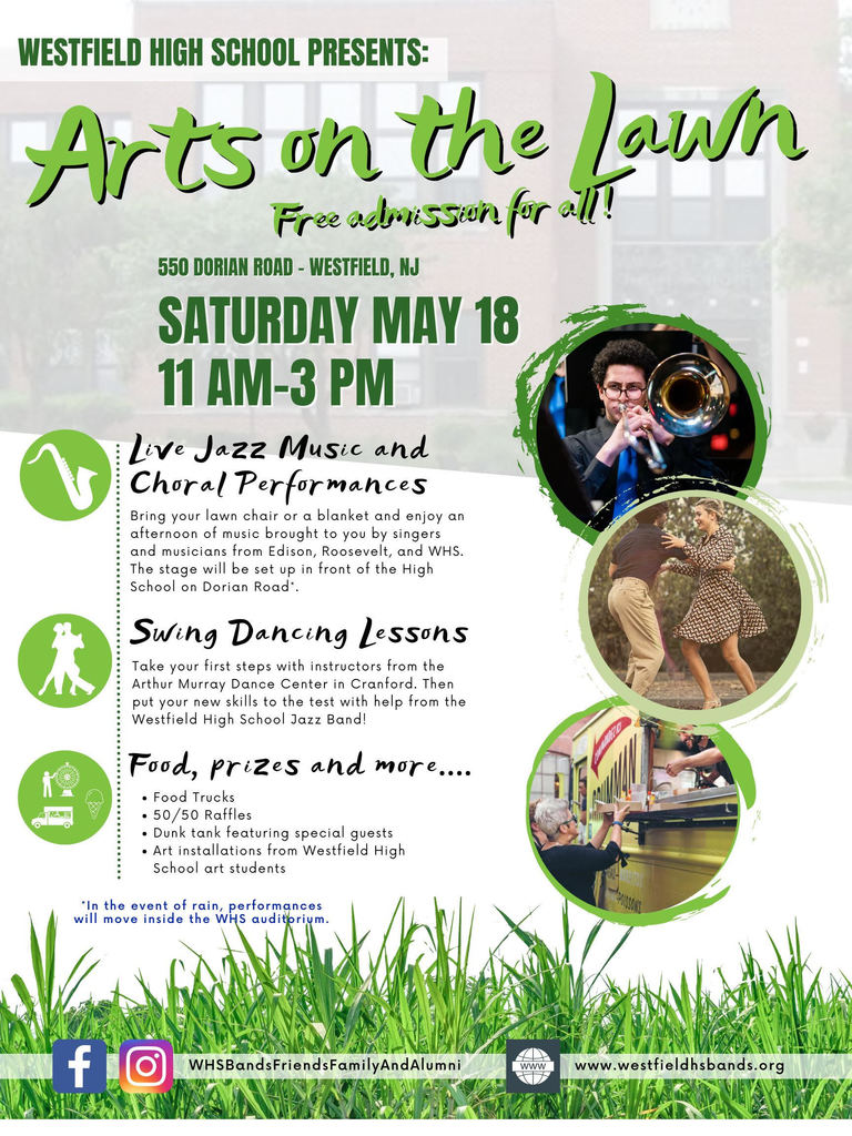 Graphic noting Arts on the Lawn