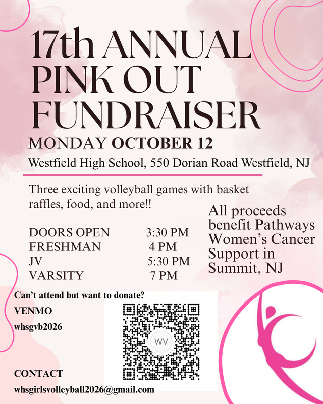 Volleyball fundraiser flyer