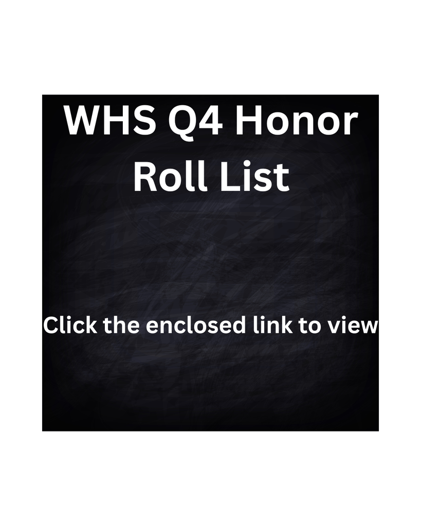 Q4 Honor Roll List