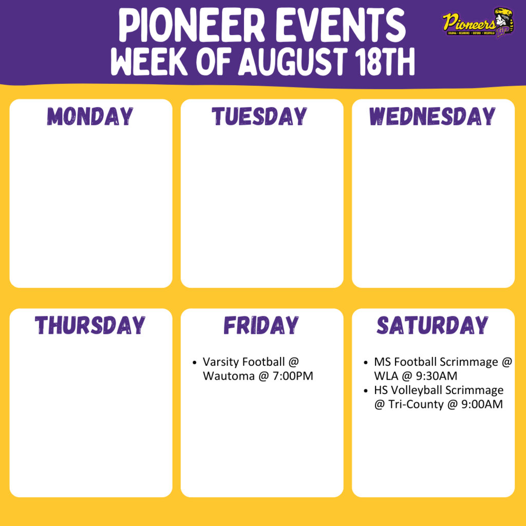 Week's Events