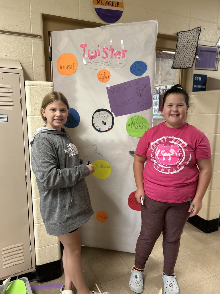 Students decorating doors