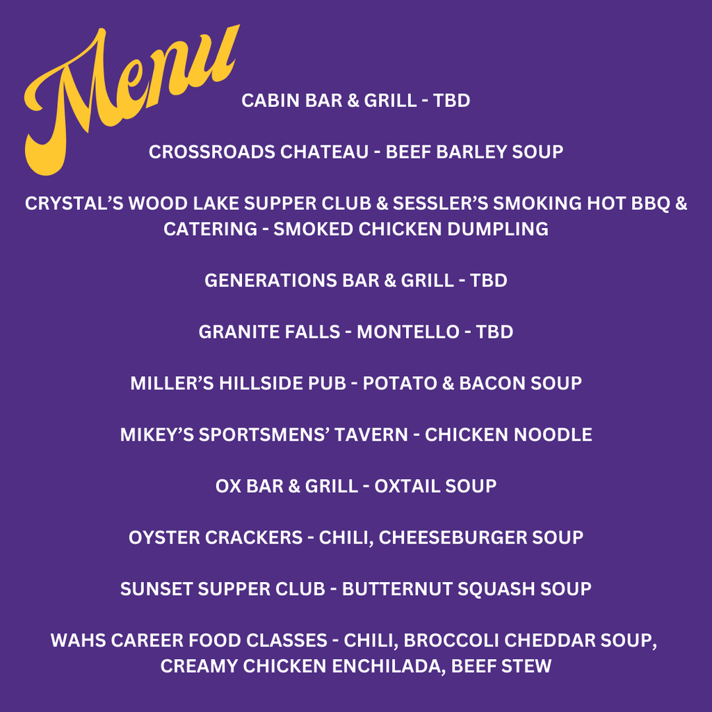 Bowls for Hunger Menu