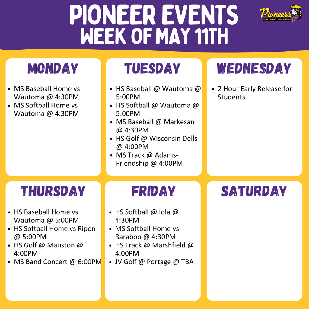 Week's Events