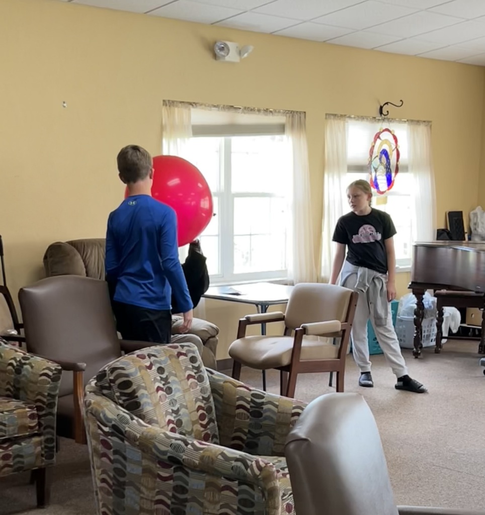 Student council visits Lily Meadows