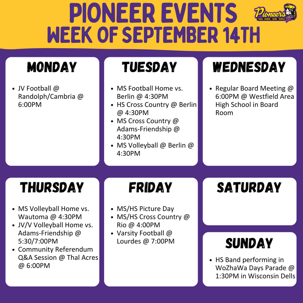 Week's Events
