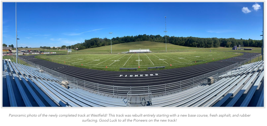 Our Pioneers can now host a track meet and compete at home on their rebuilt track.