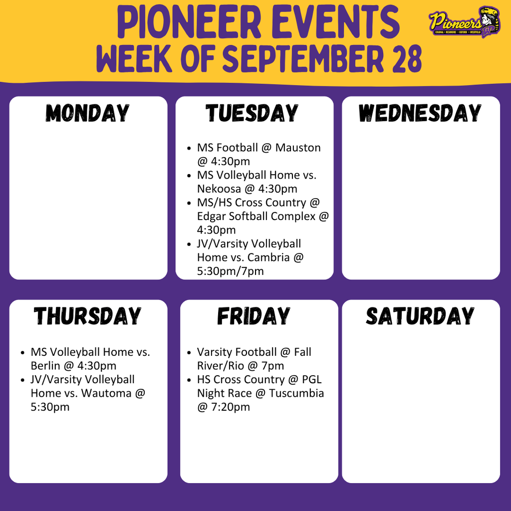 Weekly Events