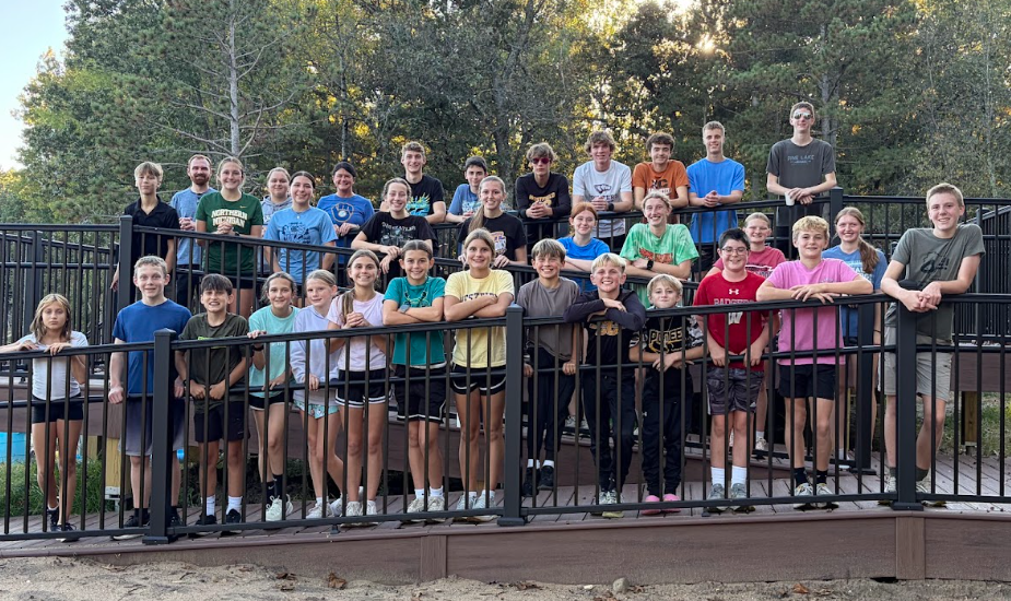 cross country team at pine lake camp