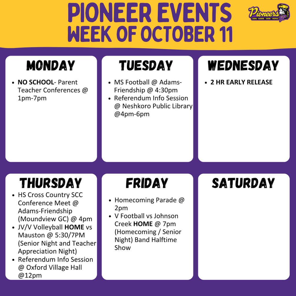 Weekly Events