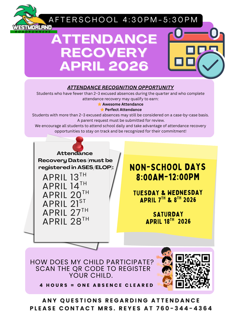 April Attendance Recovery 