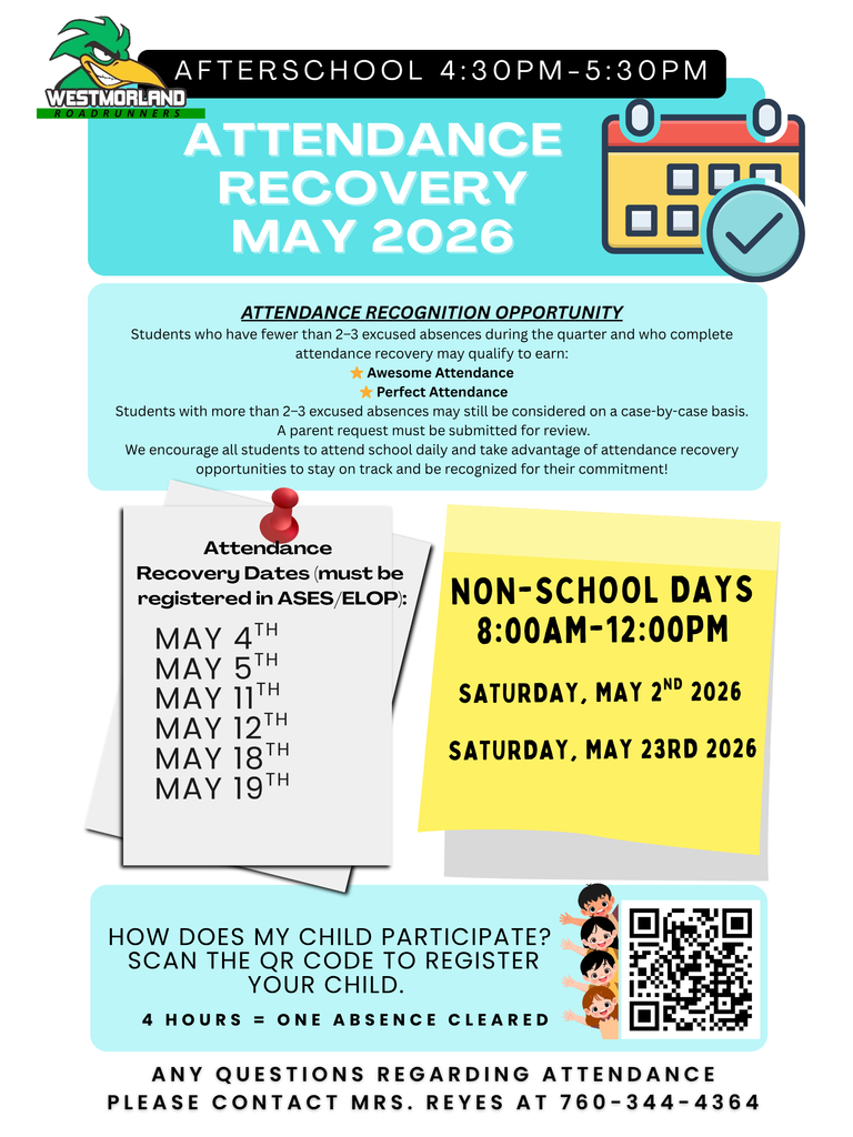 May Attendance Recovery