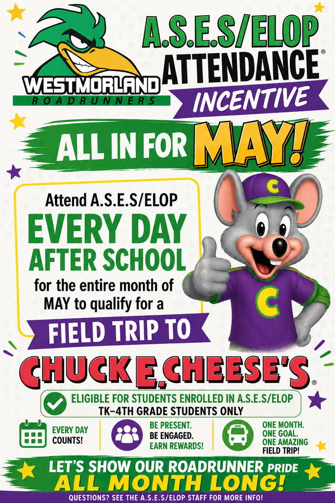 May Attendance Incentive for A.S.E.S/ELOP