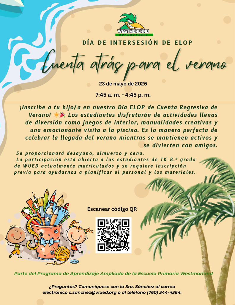 May 23 Intersession Day Flyer (Spanish)