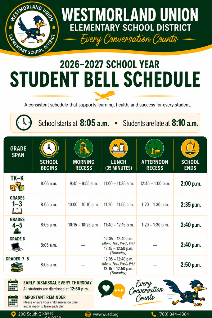 Bell Schedule