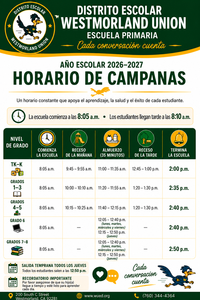 Bell Schedule