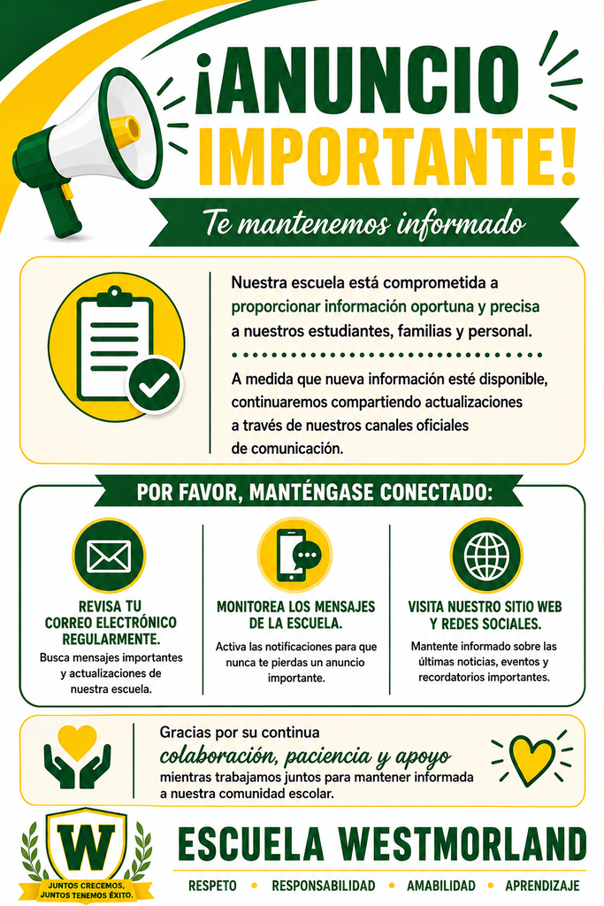 announcement spanish