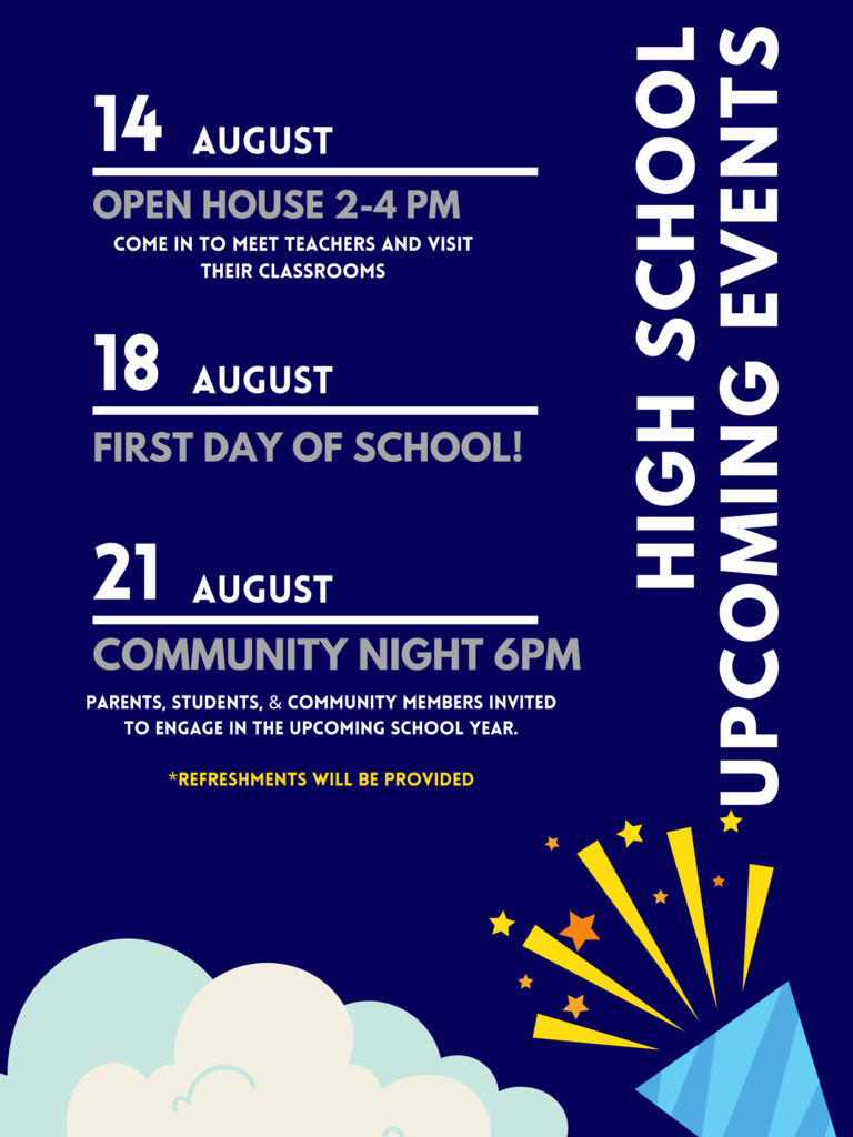 Back to School Dates
