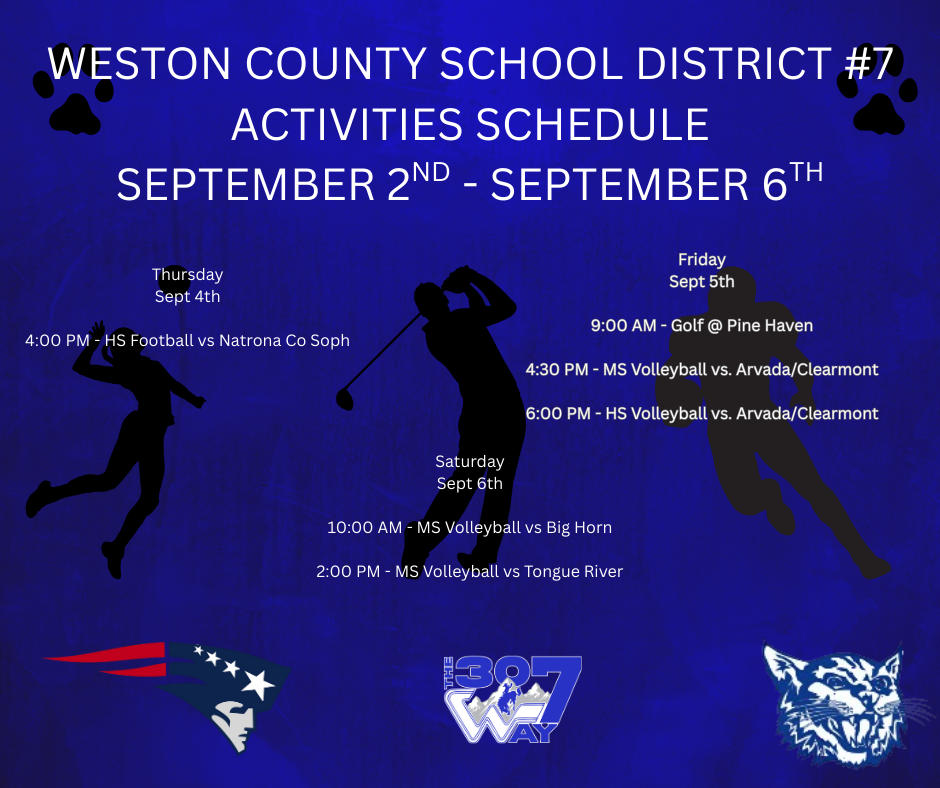WESTON COUNTY SCHOOL DISTRICT #7 ACTIVITIES SCHEDULE (1)