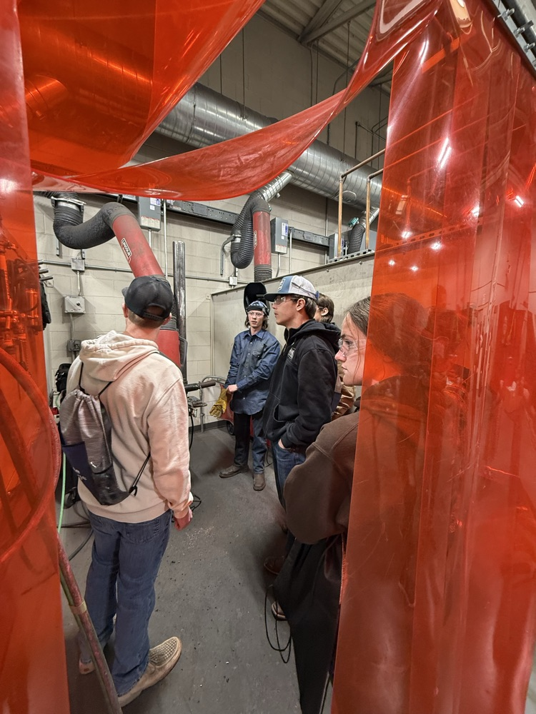 UHS welding students visit Gillette College. 