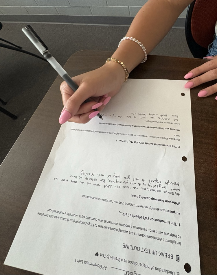 break up text assignment