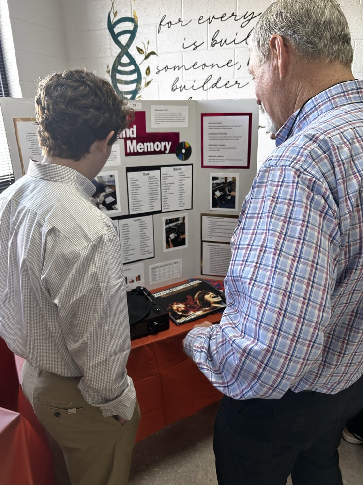 Check out some of the cool projects students did for their science fair!