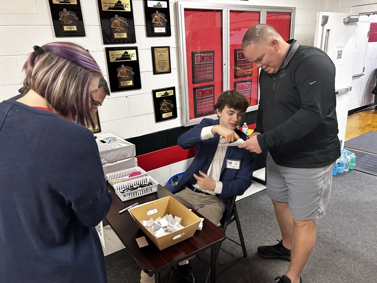 Thanks Silas for being our guest greeter and handling the ballot box!