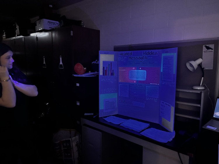 Hidden messages written in invisible ink