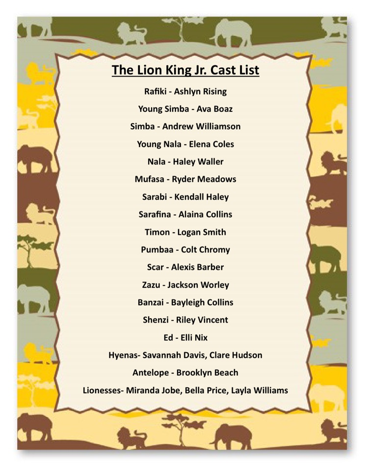 cast list 