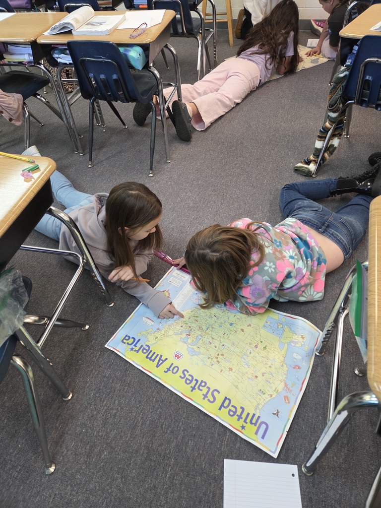 We had fun learning about and applying our map skills