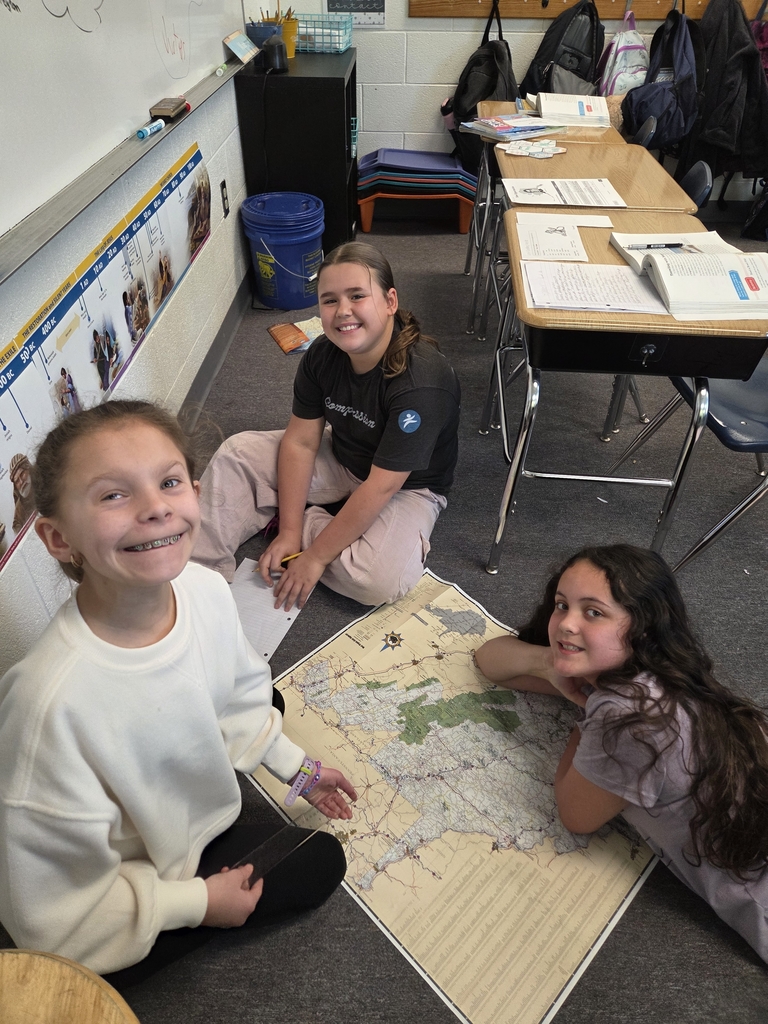 Learning and using our map skills.