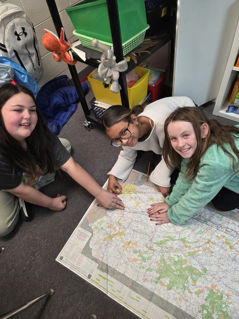 Using our map skills.