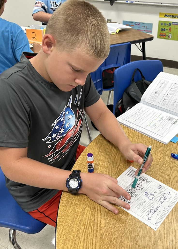 student working on Math