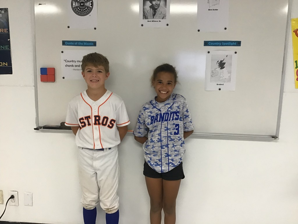 Third Grade - Corvan Vrana and Caroline Gurthrie