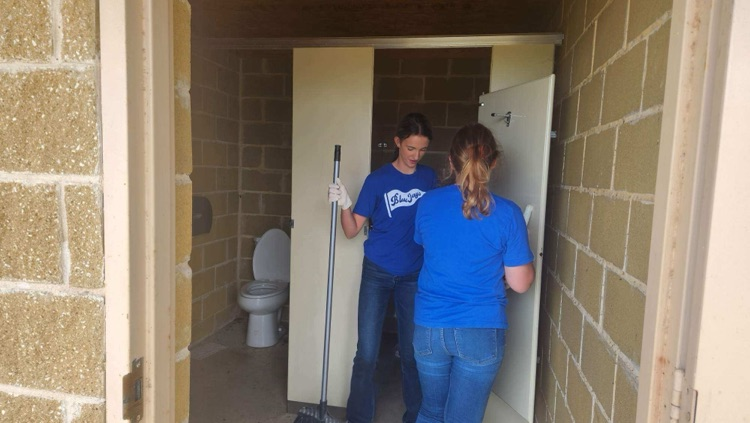 NJHS cleaned up Celebration Park as their monthly Community Service project!