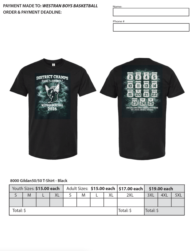 Boys Basketball Shirts