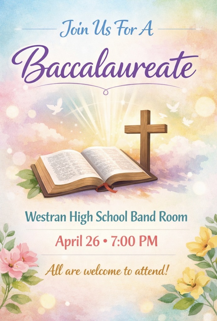 Reminder: baccalaureate is this evening.