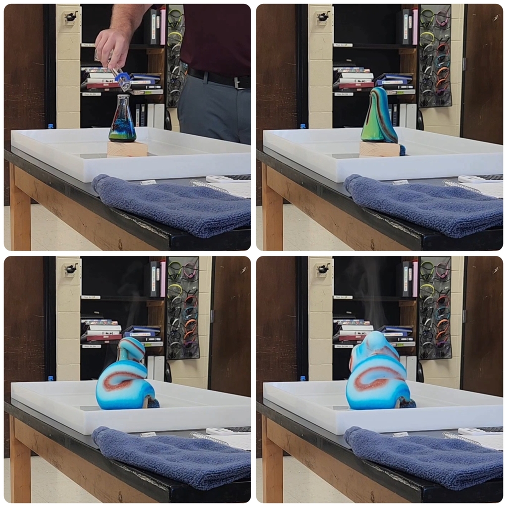 Chemical reactions! Elephant Toothpaste part 1