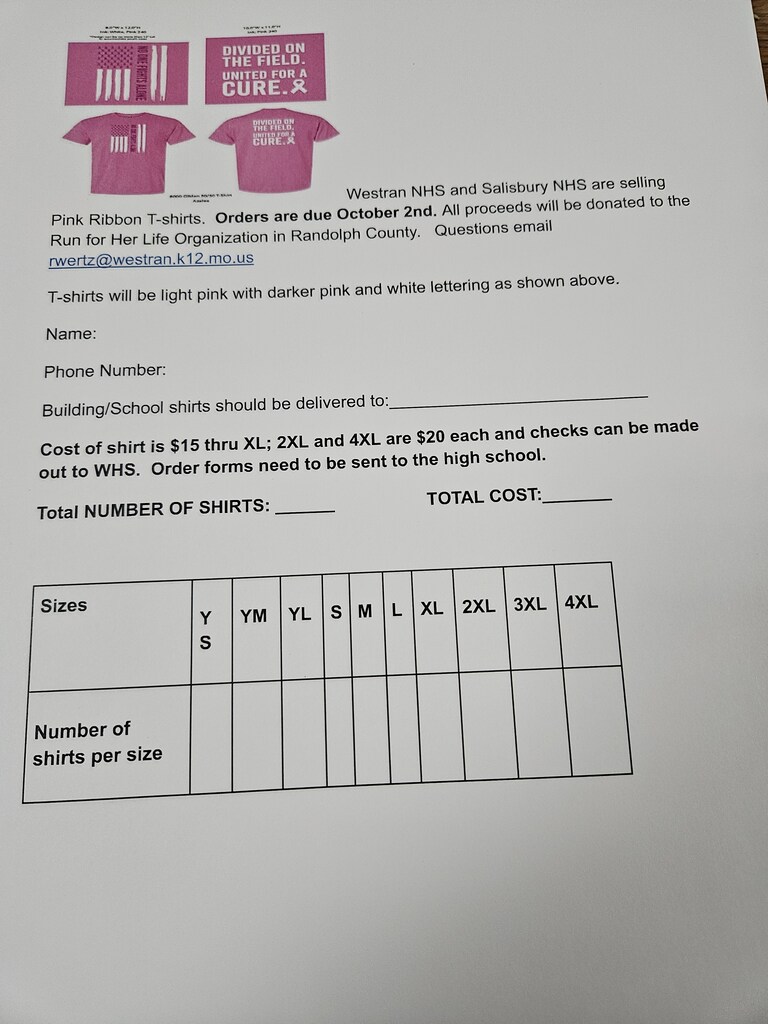 order forms