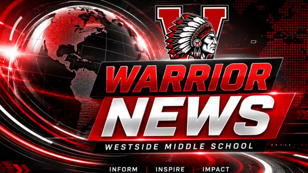 Warrior News is created by the Westside Middle School Tools for Learning-Media Class sponsored by Mrs. Tammy Butts.
