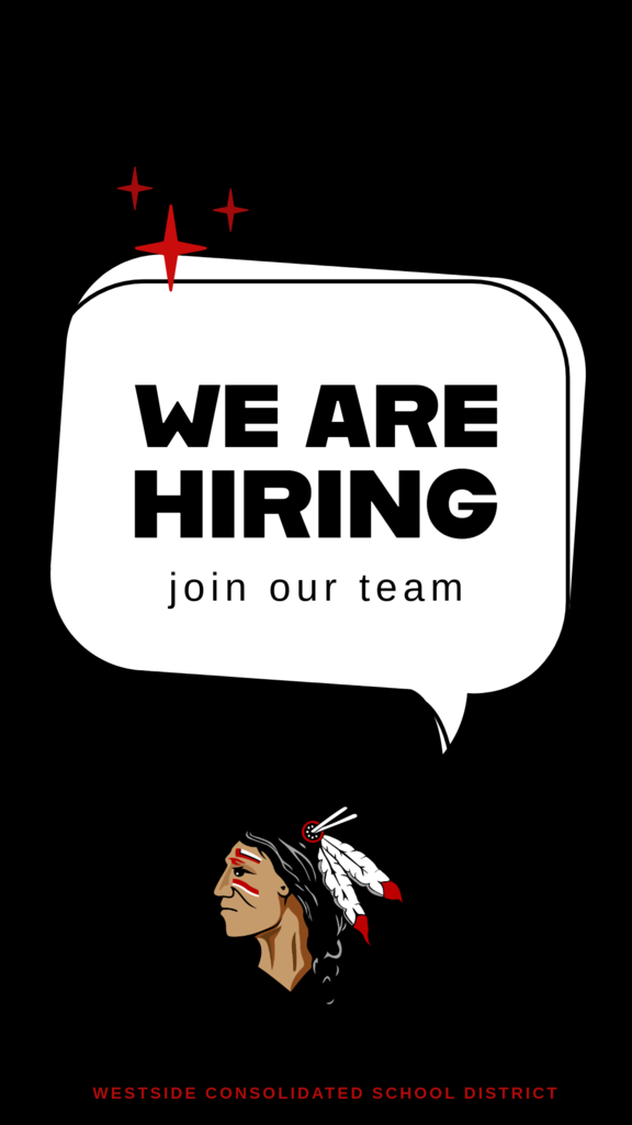📣 Help Wanted – Join the Warrior Team! Westside Consolidated School District is now accepting applications for a High School ISS/Attendance/Chromebook Paraprofessional. This position plays an important role in supporting our students and staff, and we’re looking for a dedicated individual who’s ready to make a difference! Apply today and become part of the Warrior family! ❤️🤍 https://westsideschools.schoolspring.com/