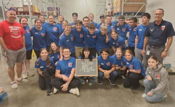 On Tuesday, WHS ARJROTC Cadets completed their first food pack of the school year at the Food Bank of Northeast Arkansas. Together, they packed over 16,000 meals for families in need. What an amazing way to start the year — service, teamwork, and community impact! ❤️🤍