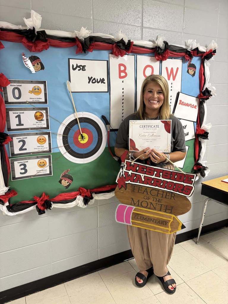 WES Employees of the Month for August! Classified: Sherry Byard Certified: Katie Edlemon