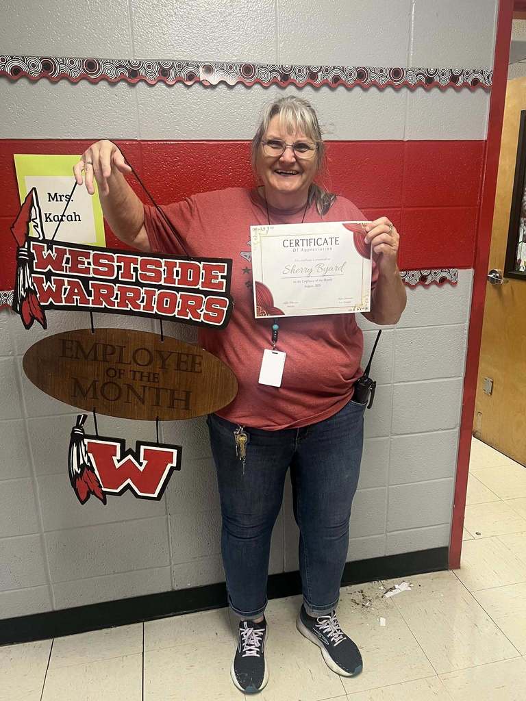 WES Employees of the Month for August! Classified: Sherry Byard Certified: Katie Edlemon