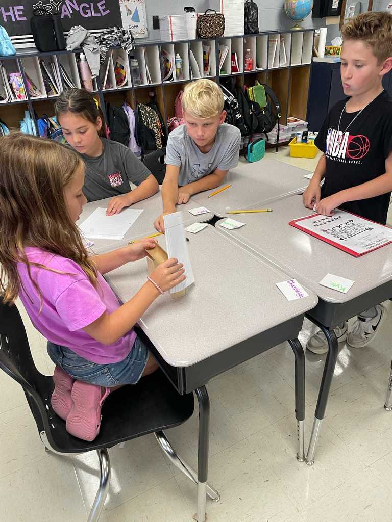 Ms. Russell's 3rd graders showed off their teamwork and problem-solving this week in a bridge-building challenge!   Each group worked together to try out ideas, pick the best design, and then put their bridge to the test with pennies.  Teamwork, problem-solving, and creativity — that’s what makes our Lil Warriors shine! ❤️🤍