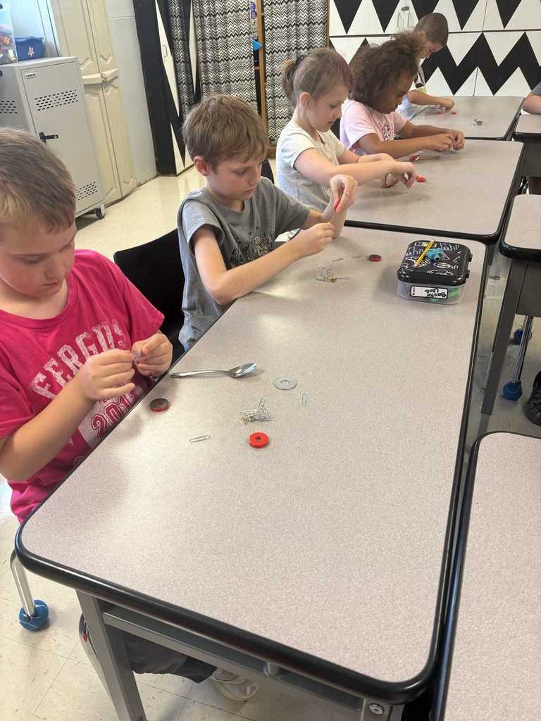 🌟 Science fun in Ms. Dement’s third grade class! 🌟 Earlier this week, Ms. Dement’s third grade class became scientists, testing different objects to discover what magnets attract.  Our Warriors showed curiosity, teamwork, and lots of excitement as they explored science in action!