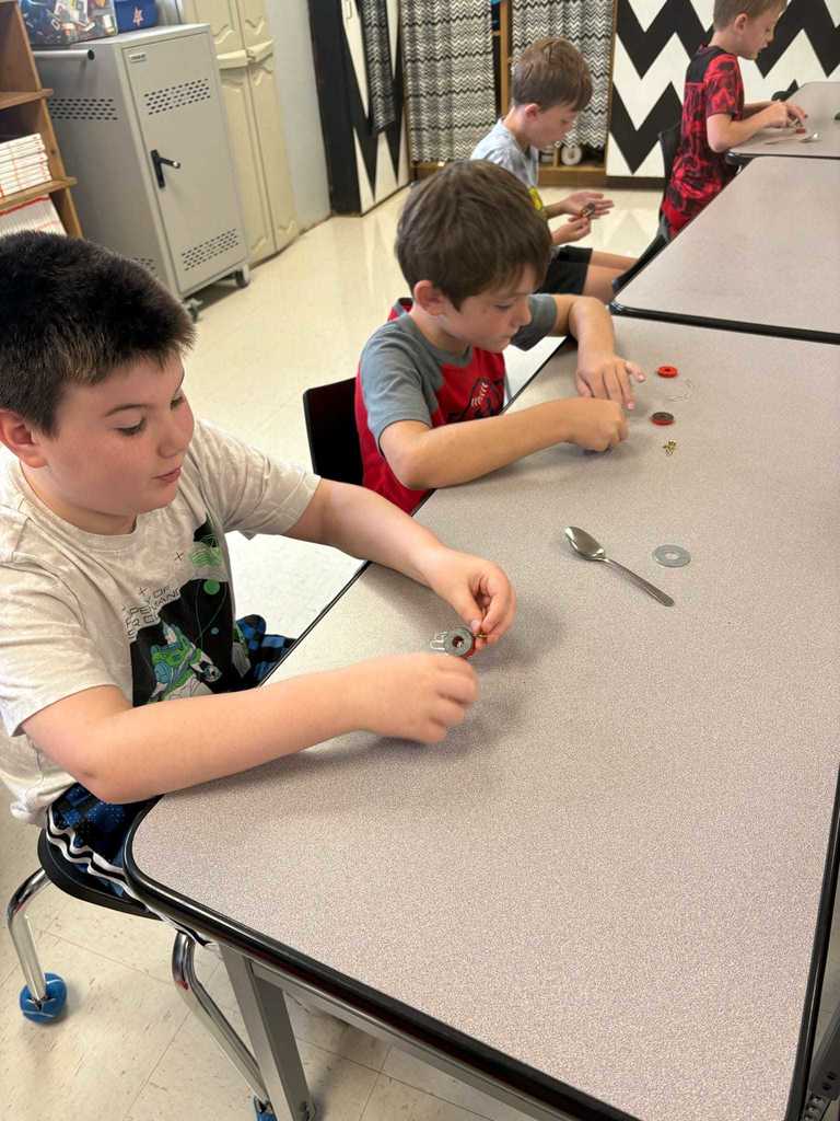 🌟 Science fun in Ms. Dement’s third grade class! 🌟 Earlier this week, Ms. Dement’s third grade class became scientists, testing different objects to discover what magnets attract.  Our Warriors showed curiosity, teamwork, and lots of excitement as they explored science in action!